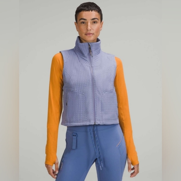 lululemon athletica Jackets & Blazers - lululemon athletica Lavender Quilted Vest with High Collar
